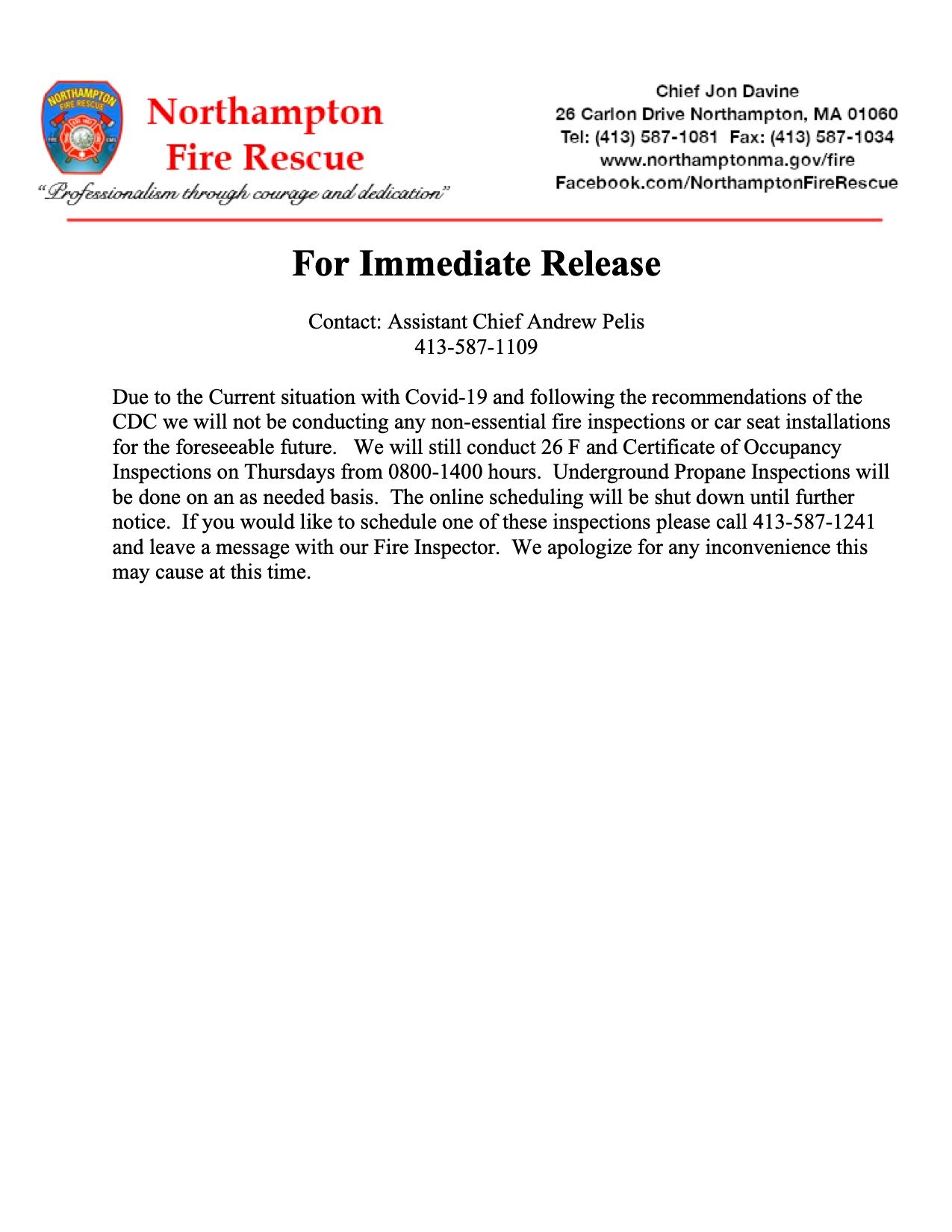 Press Release 3-16-20