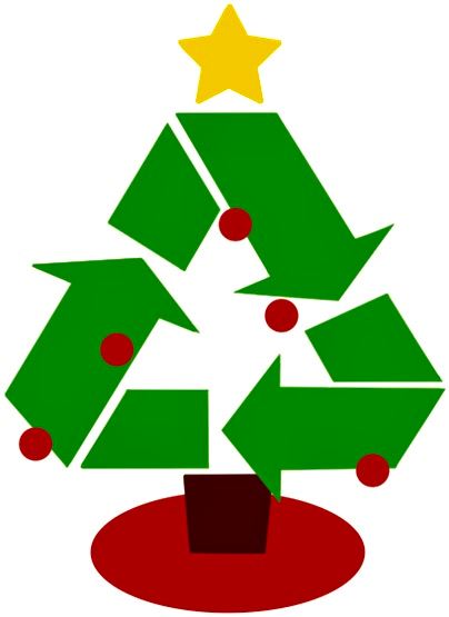 Image of a Recycled Xmas Tree