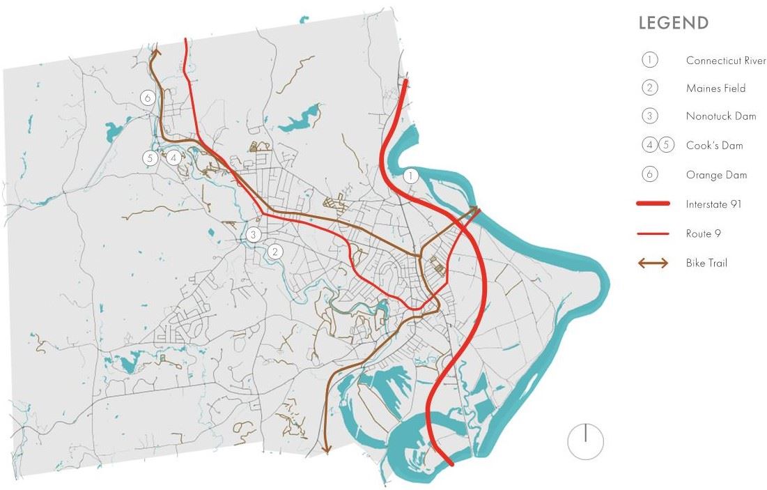 Northampton Swim Study Map