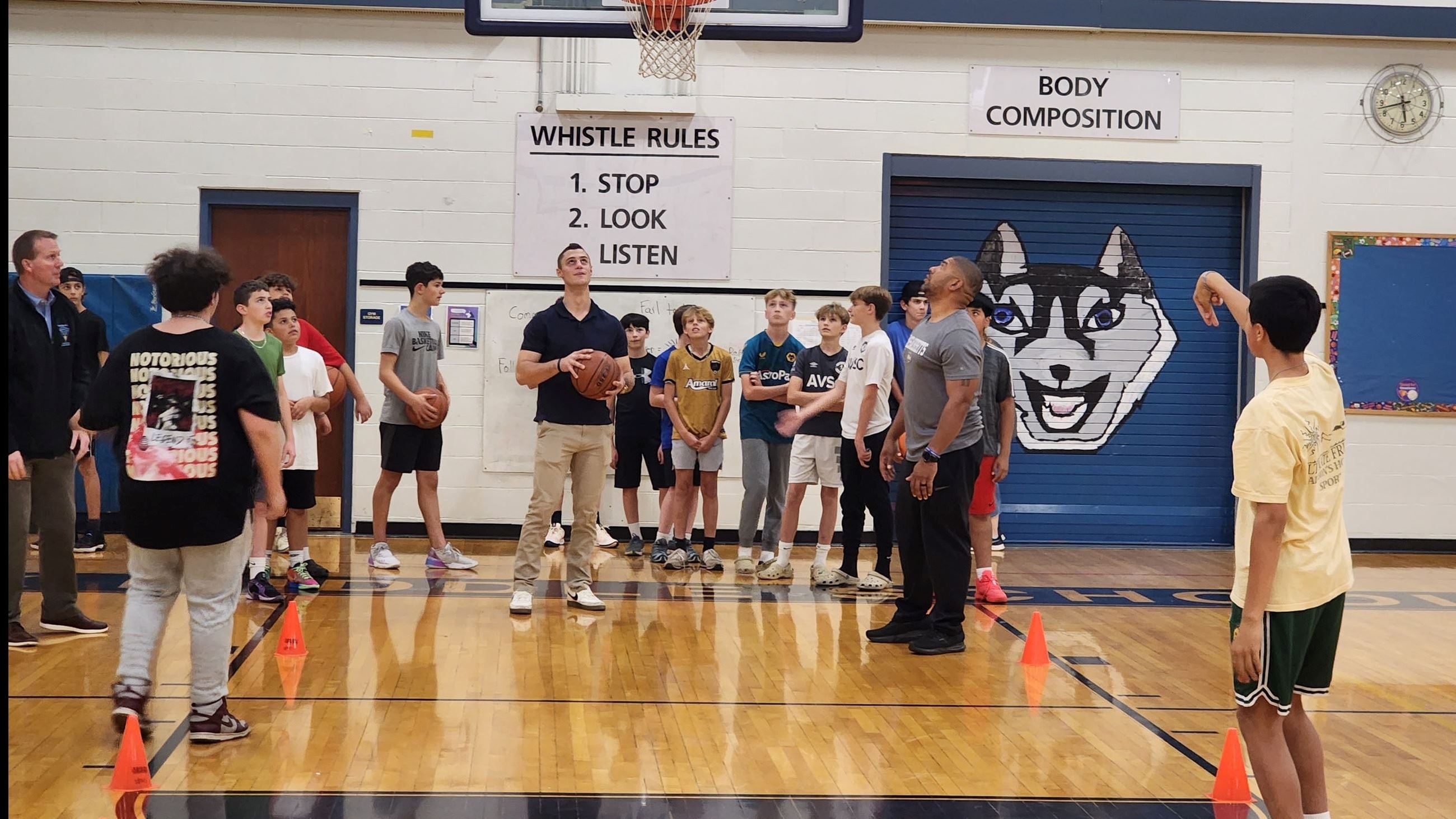 3 Spot Shooting Drill Top View