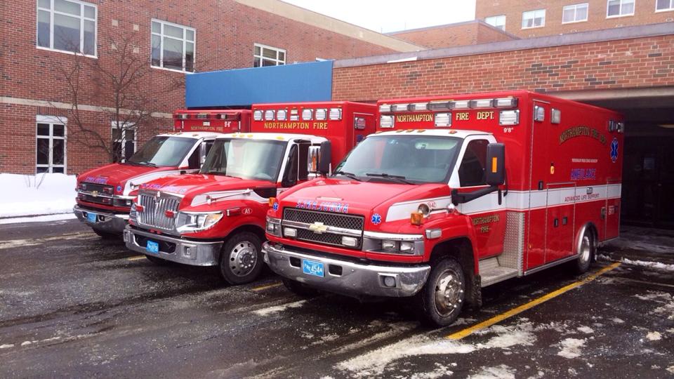 Emergency Vehicles in Parking Lot