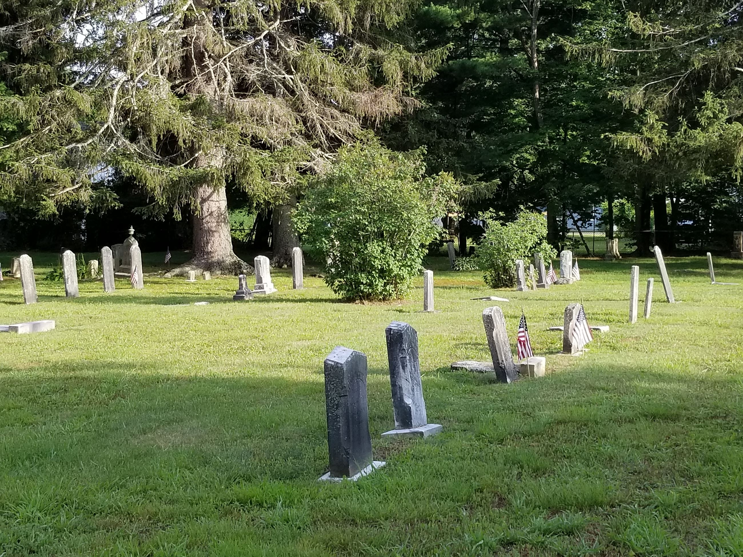 West Farms row of headstones
