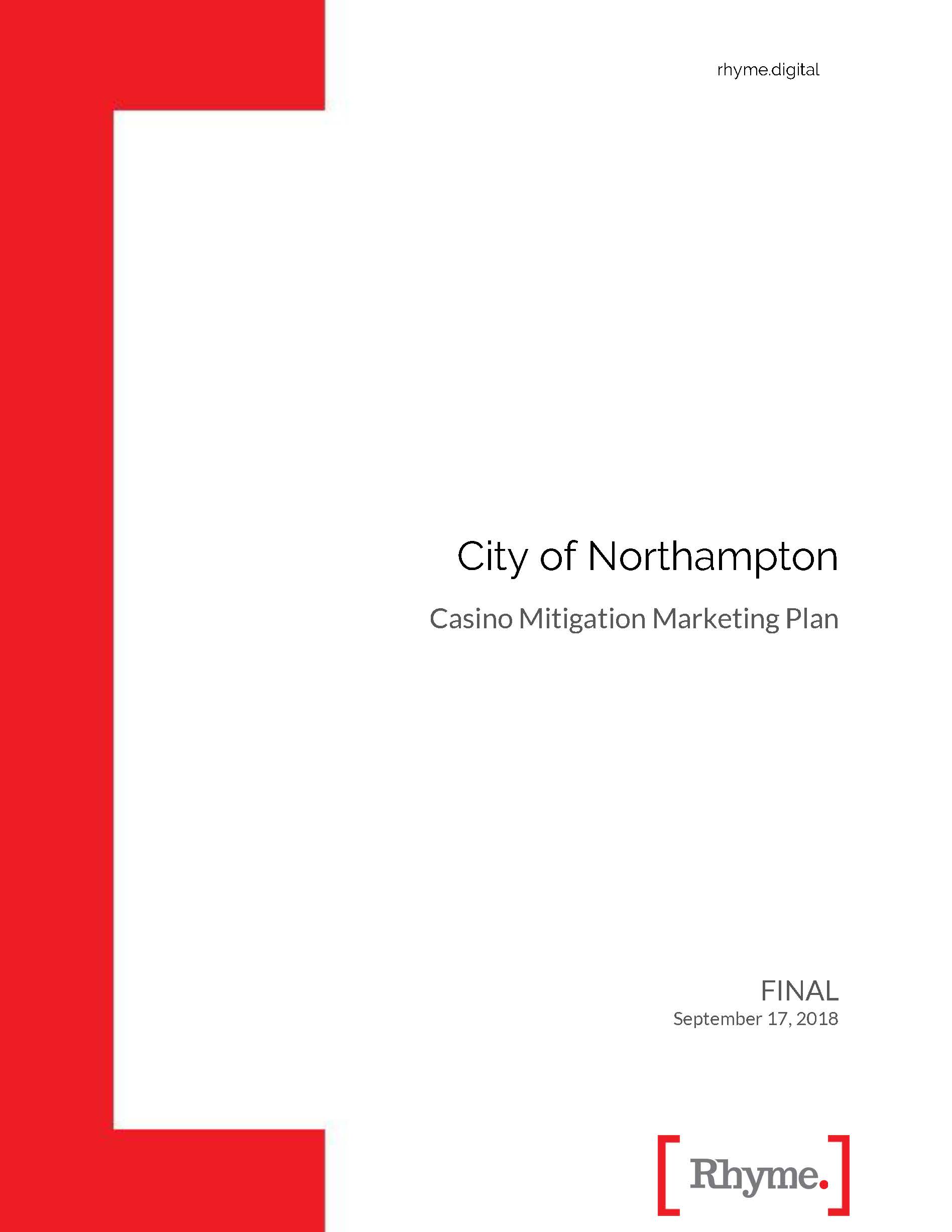 City_of_Northampton_Marketing_Plan_2018_Report cover page