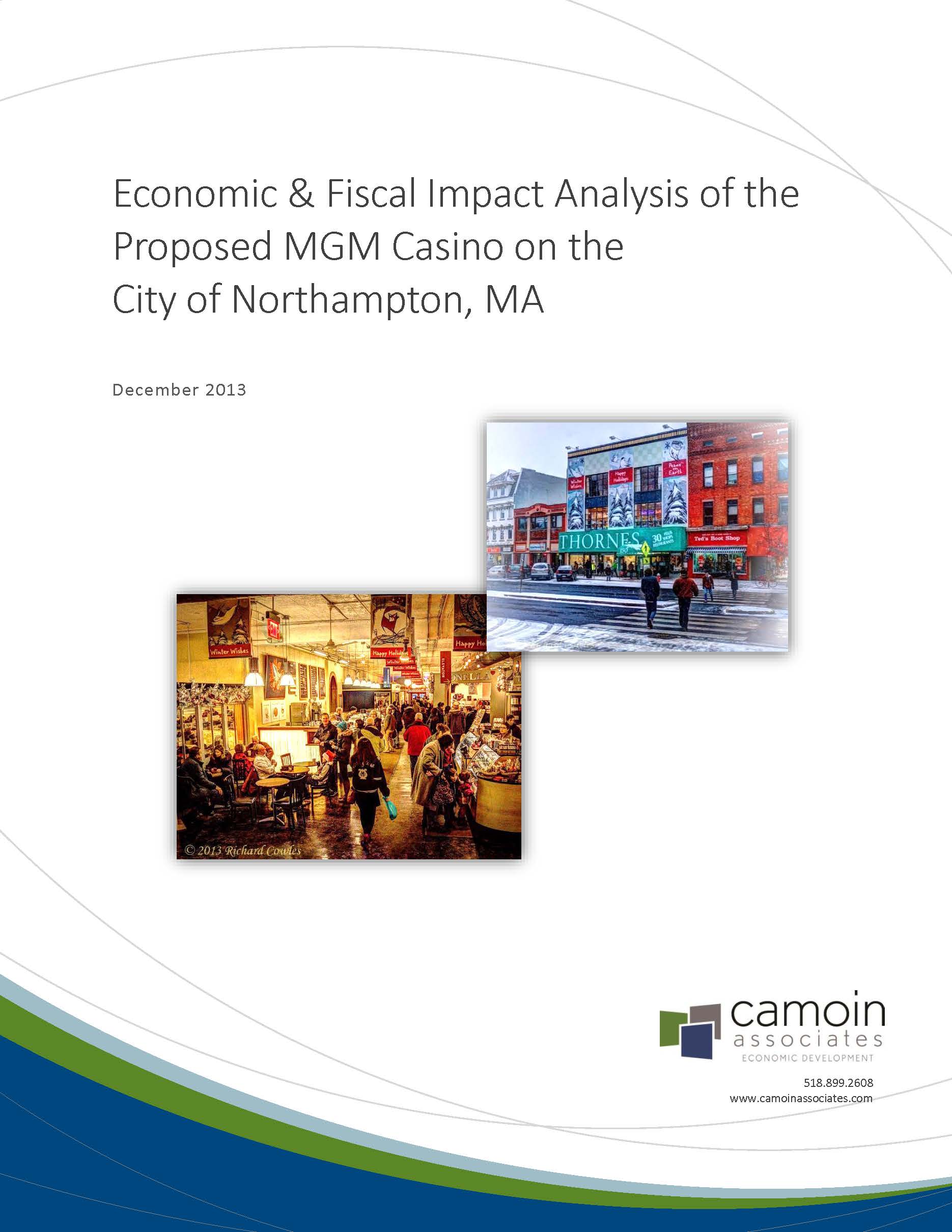 Economic and Fiscal Impact of Proposed MGM casino Camoin cover page