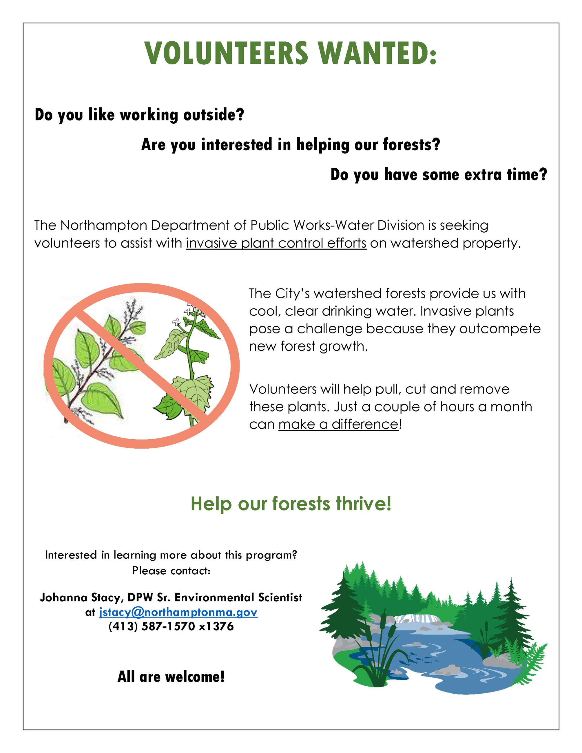 Image of Watershed Volunteer Flyer