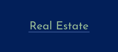 Rectangle that reads Real Estate