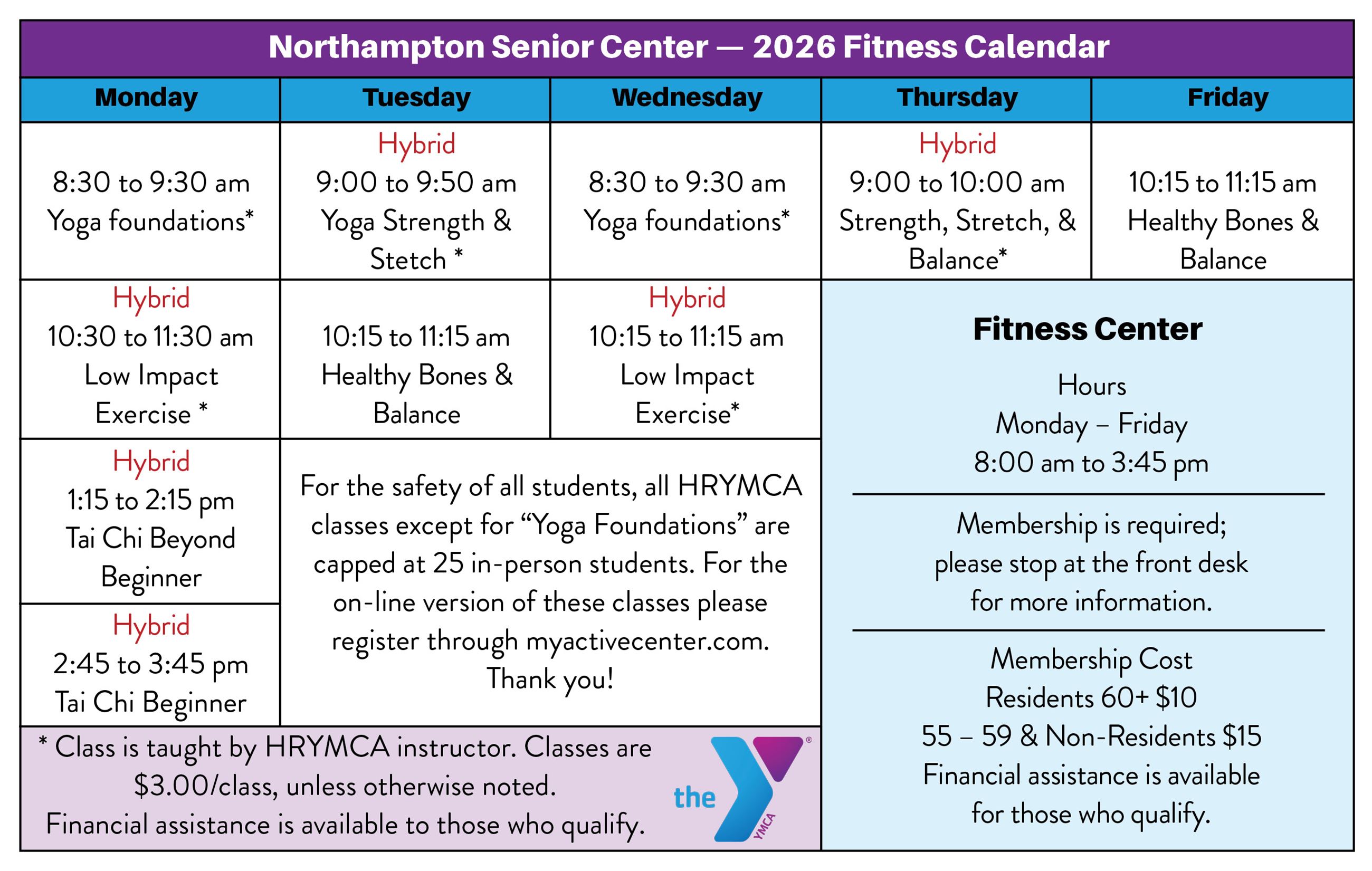 Image of 2026 Fitness calendar